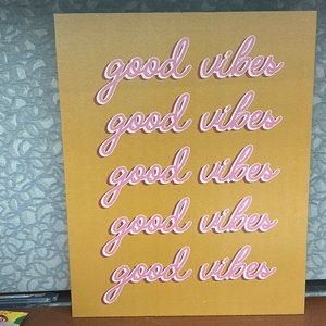 Good vibes canvas